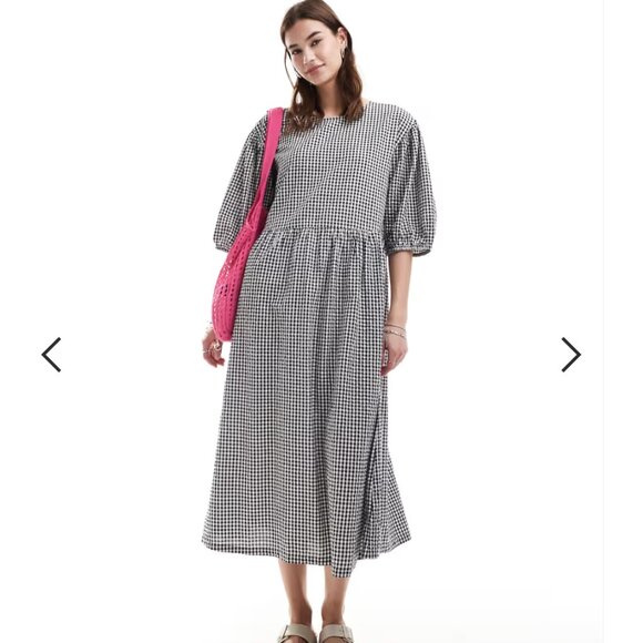 Monki Dresses & Skirts - Monki Black and White Gingham Dress | Size Medium